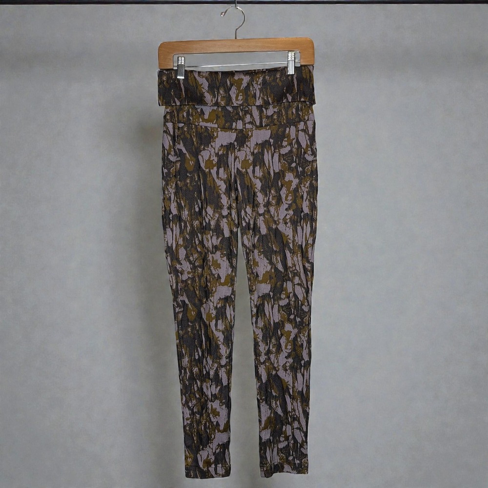 Bitte Kai Rand Jacquard Pants Stretch Pull On Pant Foldover Waist size Medium